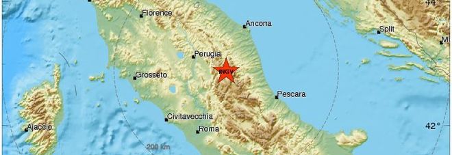 Terremoto, lievi scosse nella notte in Centro Italia e in Calabria