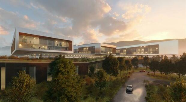 Presentato il nuovo ospedale di Rieti, altamente tecnologico e green: 70 mila metri quadrati e 440 posti letto