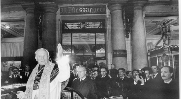 Quel precedente di 28 anni fa con il saluto al Messaggero di Papa Wojtyla