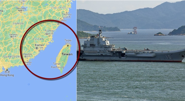 Cina circonda Taiwan con le portaerei. Il Giappone: «L'Asia orientale potrebbe essere l'Ucraina di domani»