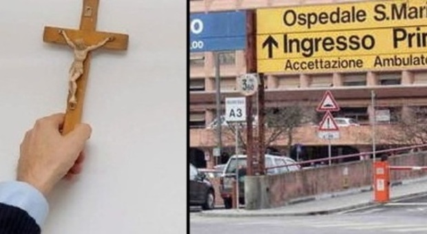 Udine, via i crocifissi dall'ospedale. È polemica