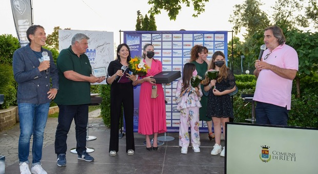 La premiazione di Federica Cappelletti (foto Ufficio stampa Rieti Sport Festival)
