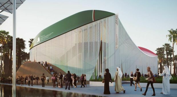 Il rendering del Padiglione Italia a Expo 2020 a Dubai