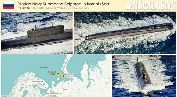 Belgorod, il sottomarino con i missili Poseidon è scomparso? Ecco le ultime immagini satellitari