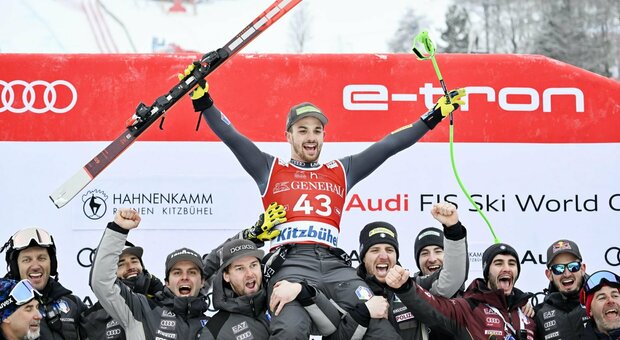 Sci alpino, il sogno di Schieder a Kitzbuehel: secondo sulla Streif. È il primo podio in Coppa del Mondo