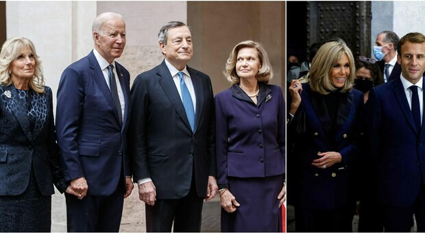 G20 a Roma, le First Lady: Jill, Brigitte, Serenella e la diplomazia del tè