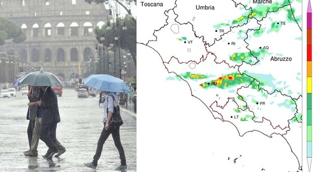 Roma, bomba d'acqua nella Capitale: ecco le zone colpite dal maltempo