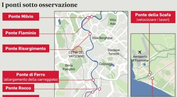 «Allarme viadotti vecchi a Roma»: task force in Campidoglio