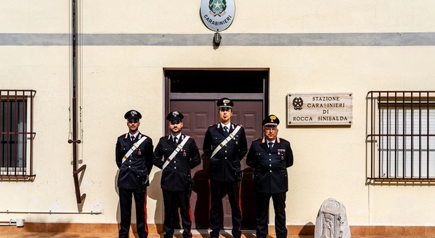La stazione carabinieri di Rocca Sinibalda, competenza per quattro comuni