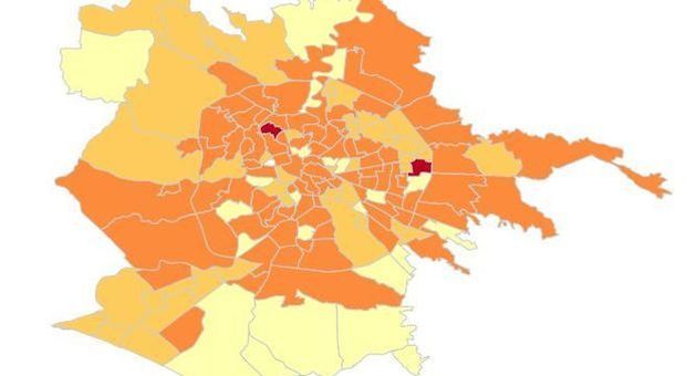 Roma, la mappa del contagio: boom di positivi sulla Cassia, pochissimi casi all'Eur