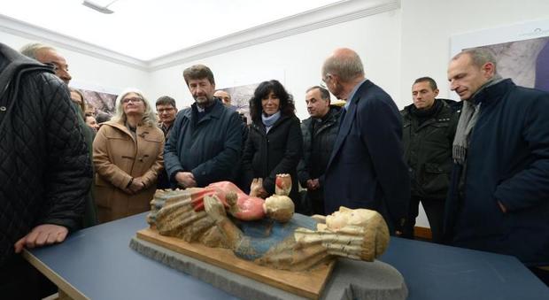 Varrone Lab, il ministro Franceschini inaugura a Rieti il laboratorio del restauro dei capolavori scampati al terremoto