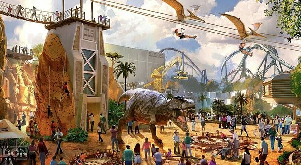 Dinosauri, arriva un'area dedicata nel parco divertimenti London Resort