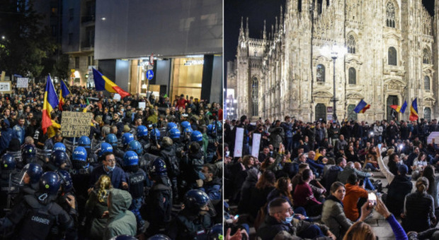 No pass a Milano, in 3.000 al corteo: tensioni con la polizia. Ora l'obiettivo è la sede Rai