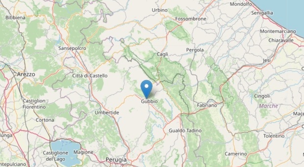 Terremoto in Umbria, Ingv: «Magnitudo 4.0». Epicentro a Gubbio