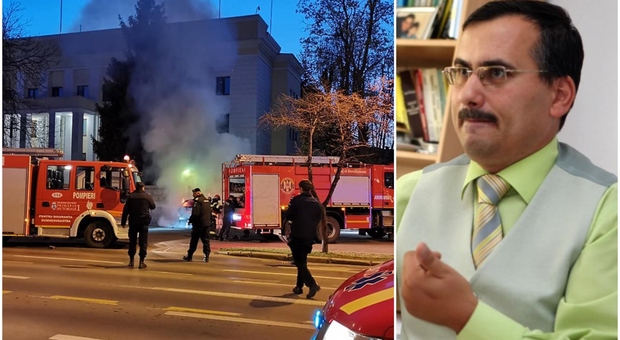 Romania, attentato suicida contro l'ambasciata russa a Bucarest: con l'auto contro il cancello, poi il rogo Video