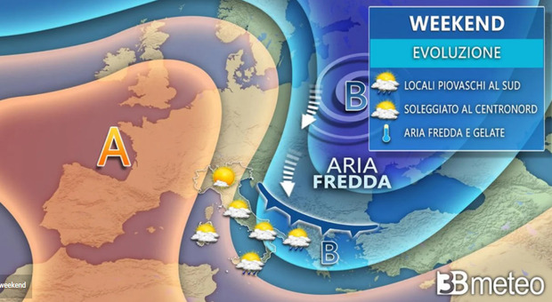 Meteo weekend, freddo e temperature in calo in Italia: ecco le previsioni per il 22 e 23 gennaio