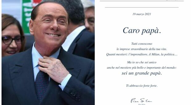 Berlusconi, la lettera del figlio Pier Silvio per la festa del papà: «Sei unico, sei un grande»