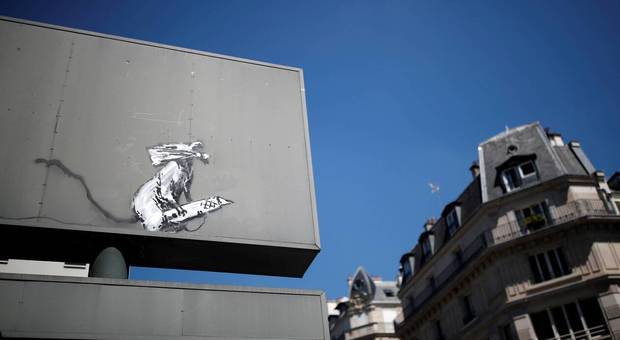 L'opera di Banksy rubata