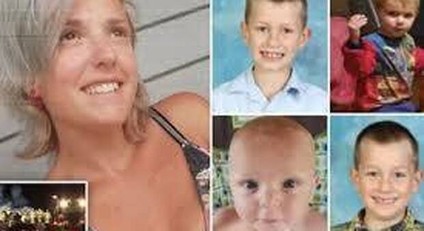 Oreanna Muers con quattro figli uccisi da lei