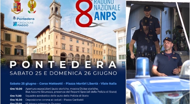 Polizia, a Pontedera l VIII raduno nazionale dell ANPS: Insieme per dare valore ai valori