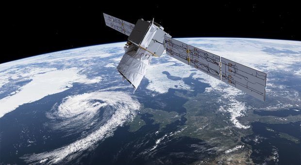 Il satellite Aeolus equipaggiato con il dispositivo Aladin di Leonardo