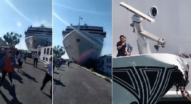Venezia, nave da crociera si scontra con lancia turistica: feriti, passeggeri caduti in acqua, pesanti danni