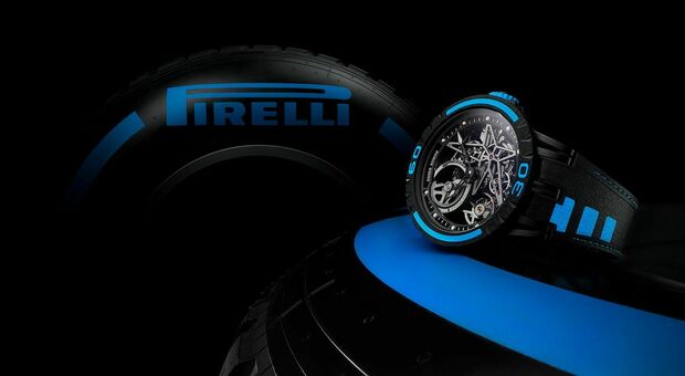 Orologi, Roger Dubuis firma con Pirelli il nuovo Excalibur fatto con le gomme degli pneumatici vincenti