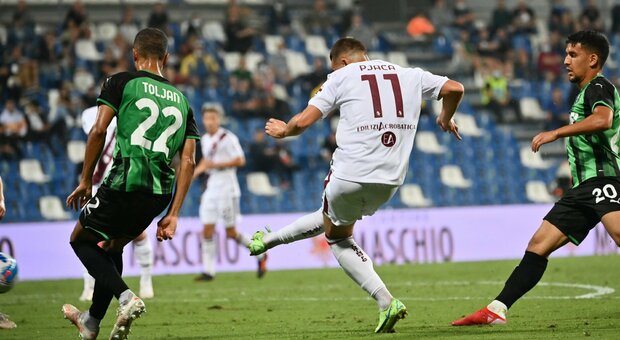 Il Torino surclassa il Sassuolo, due pali e il gol di Pjaca