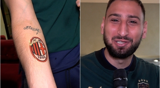 Donnarumma, ai fischi dei tifosi risponde con un tatuaggio...del Milan
