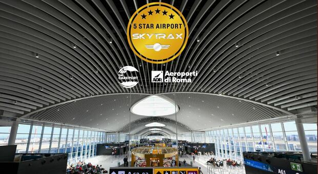 L'aeroporto Leonardo Da Vinci è valutato come il migliore europeo per la qualità da 5 anni
