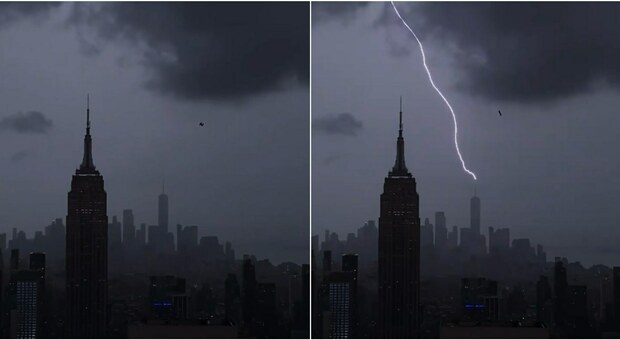 Uragano Henri arriva a New York, fulmine colpisce il One World Trade Center