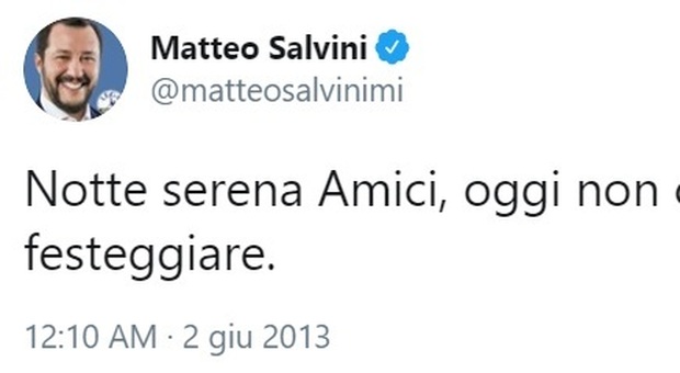 2 giugno, accuse social a Salvini: nel 2013 si dissociava dalla festa