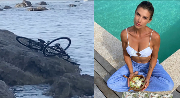 Elisabetta Canalis vittima dei vandali nella sua Sardegna, la bici vola sulle rocce: «Sono sempre ubriachi». Cosa è successo