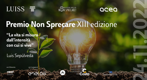 Premio Non Sprecare 2022: oltre 100 idee di sostenibilità e risparmio energetico da tutta Italia