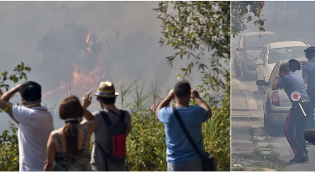 Incendio Roma oggi, fiamme dalla Balduina a Pineta Sacchetti. Via Papiniano, residenti in fuga. Nube su tutto il centro