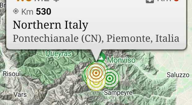 Terremoto in provincia di Cuneo: scossa a Pontechianale di magnitudo 3.5