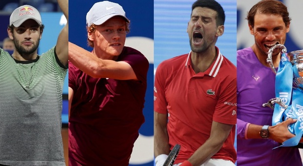Tennis, la scalata di Berrettini e Sinner nel ranking Atp: Nadal scavalca Medvedev e vede Djokovic