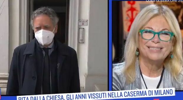 Frizzi, Rita Dalla Chiesa commossa a in tv: «Sogno sempre Fabrizio, mi ha salvato la vita»