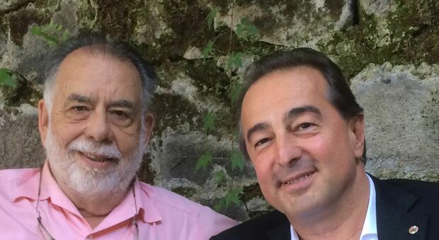 Francis Ford Coppola (a destra) con Sandro Bottega