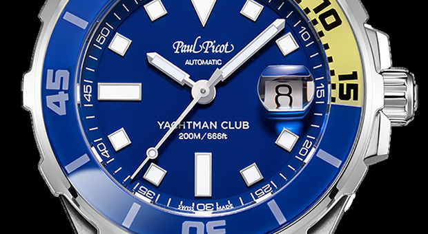 Orologi Paul Picot: Yachtman Club, un tris di colori