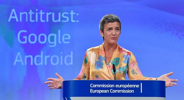 Google, il pugno duro della Ue: supermulta da 4,3 miliardi