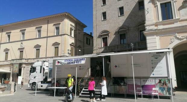 Ha preso il via a Rieti l’evento di prevenzione oncologica “Asl in Piazza”