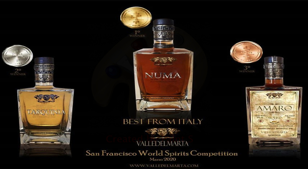 Tarquinia è campione del mondo: il brandy Valle del Marta vince il "San Francisco World spirits competition"
