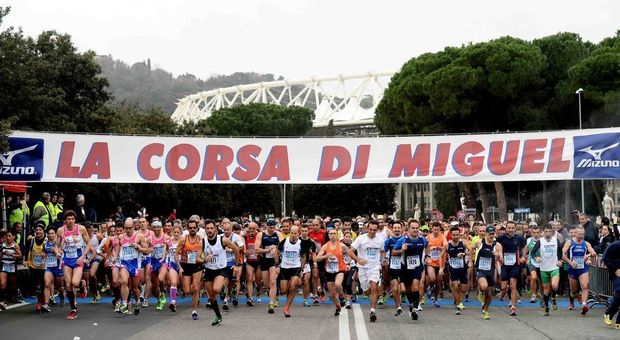 Roma, "Corsa di Miguel" da record: oltre 5000 runners iscritti. Parata di star tra Malagò, Rosolino e Sensini