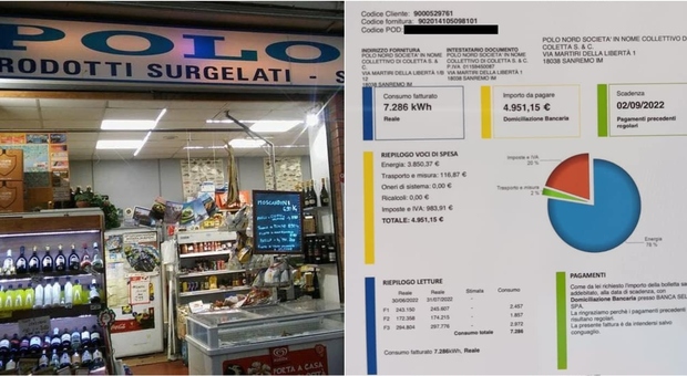 Sanremo, negozio di surgelati chiude: bollette da 8mila euro al mese, il gestore ci ha chiesto la fideiussione
