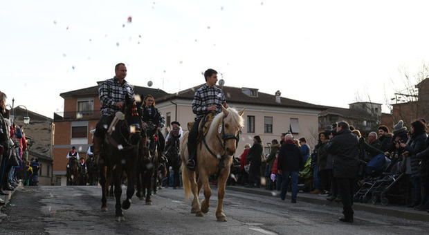 La sfilata dei Cavalli infiocchettati (Foto Riccardo Fabi / Meloccaro)