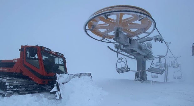 Neve in Ciociaria, gli impianti sci di Campo Staffi e Campocatino sperano per il weekend