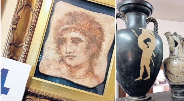 In casa un museo illegale: trovati a Ostia vasi, statue e gioielli. Oltre 7mila pezzi di valore inestimabile