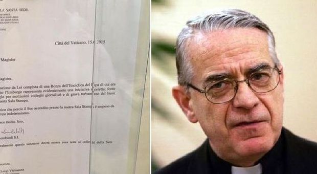 Enciclica, il Vaticano punisce il giornalista che ha diffuso la bozza: accredito sospeso
