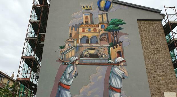Santa Rosa, al Pilastro con il superbonus arriva anche il murales
